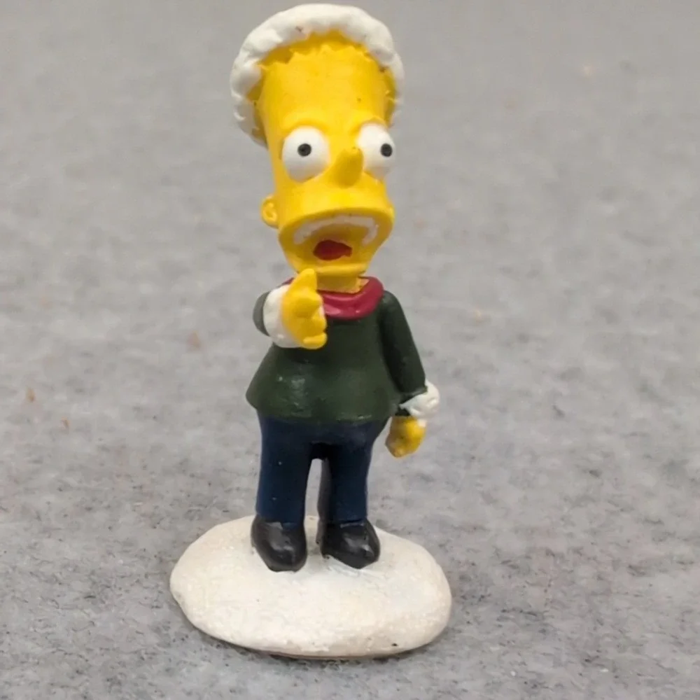 The Simpsons Hawthorne Village Bart Watch Out Homey Figurine 2005 Santa Hat - Picture 1 of 4